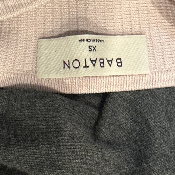 ARITZIA BABATON blush pink sculpt knit sweetheart tank - Picture 3 of 4